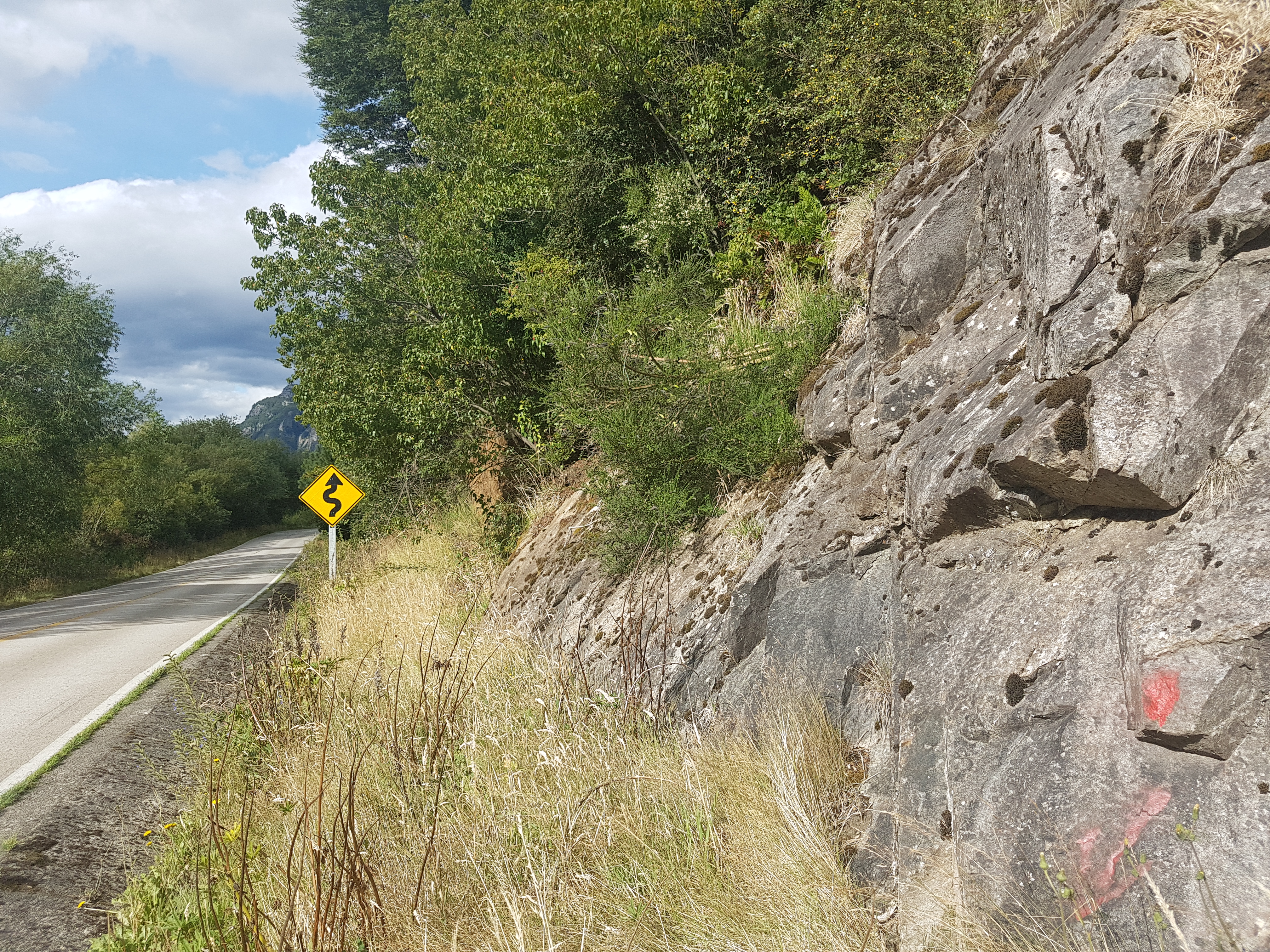 Wide shot of the large land parcel in Puerto Aysen