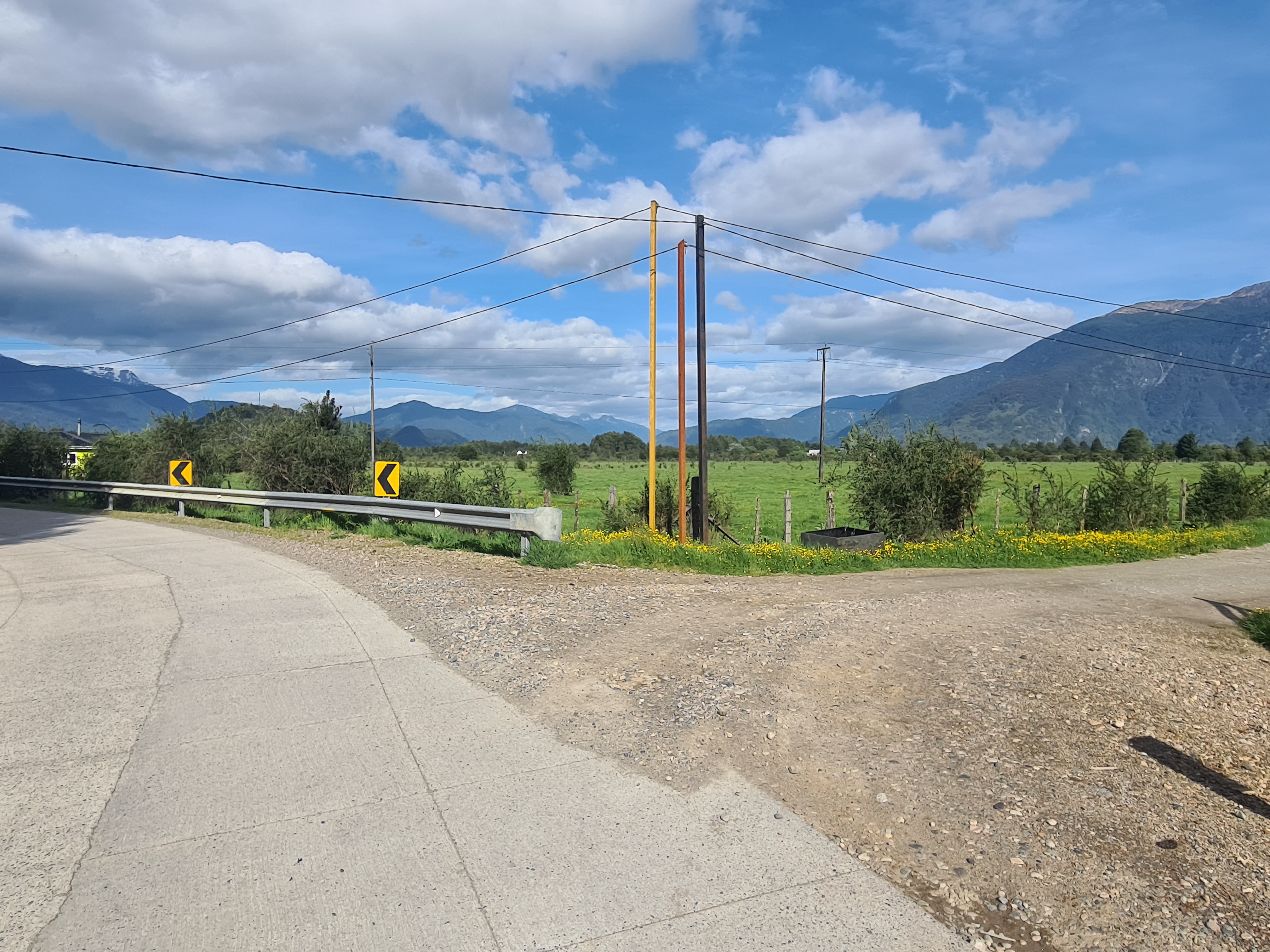 Close-up of the terrain and natural features of the land parcel