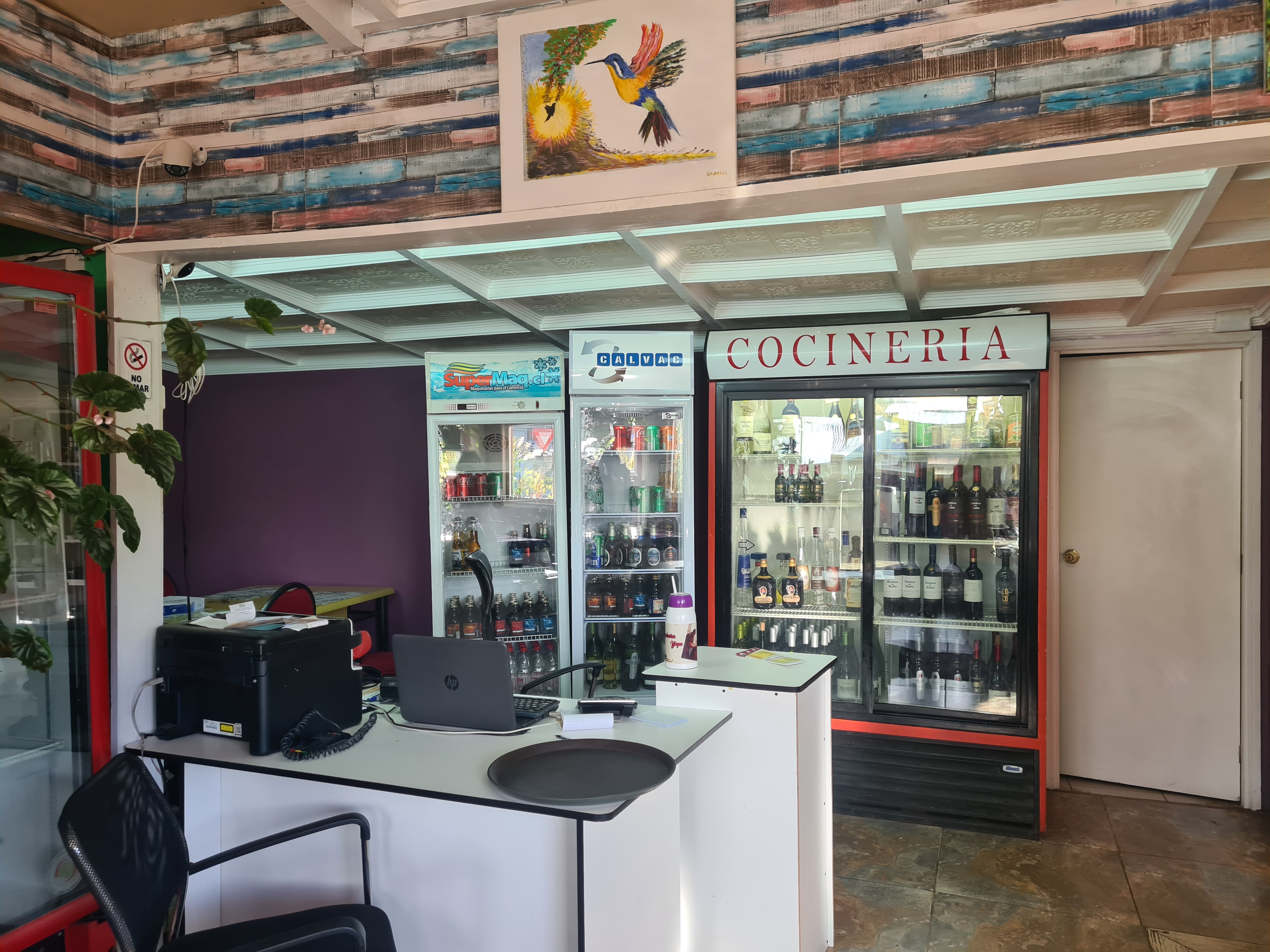 View of the commercial space from across the street.