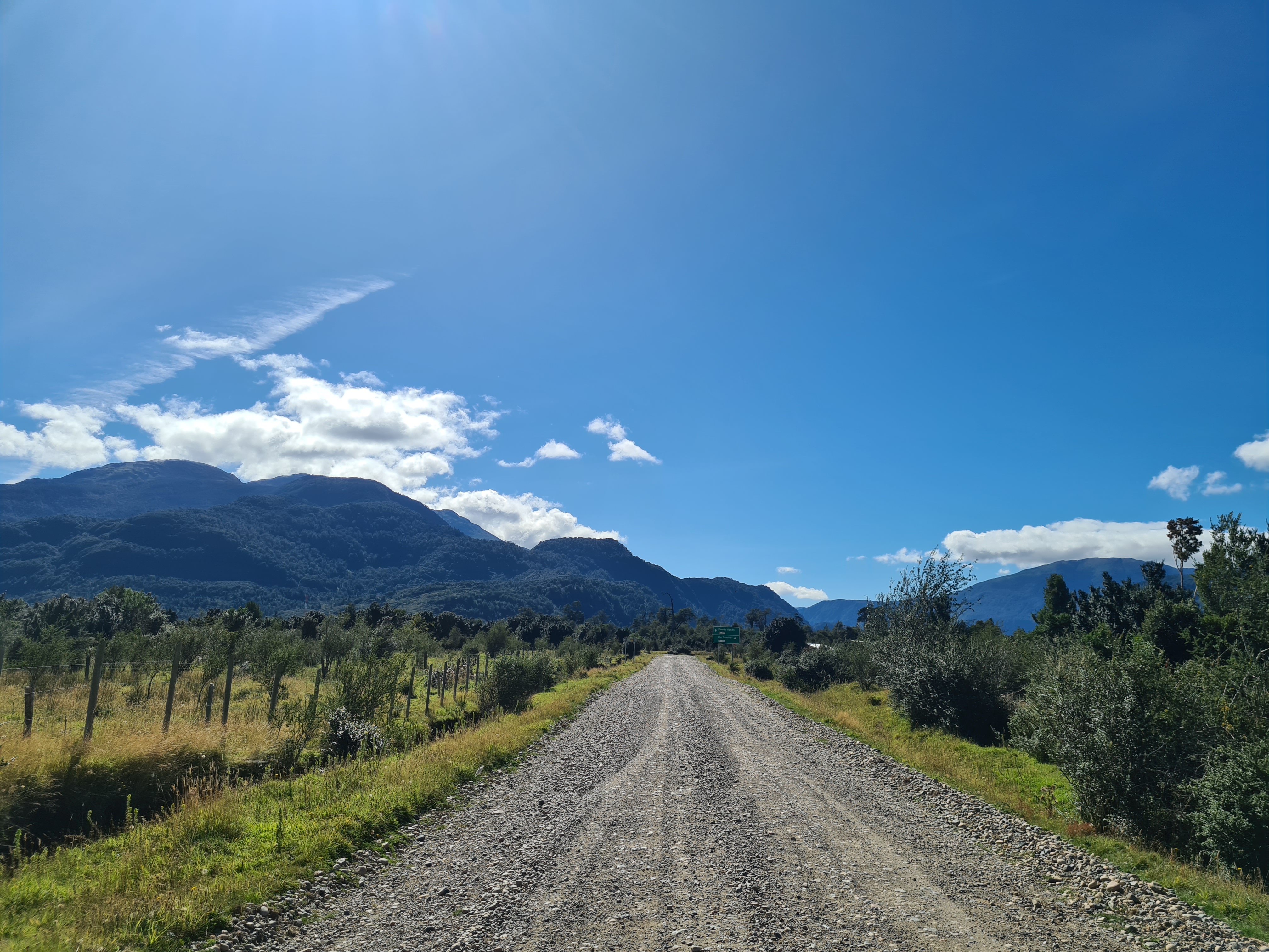 Image showing the access road leading to the land parcel in Puerto Aysen