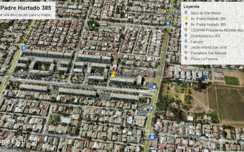 SE VENDE DEPARTAMENTO EN AV. PADRE HURTADO, MAIPÚ.