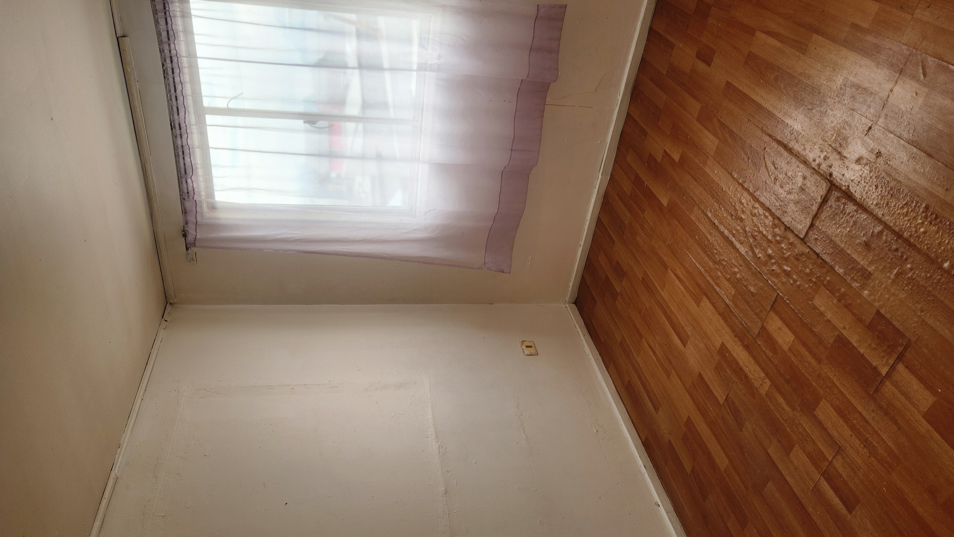 Close-up of the front door and porch area.