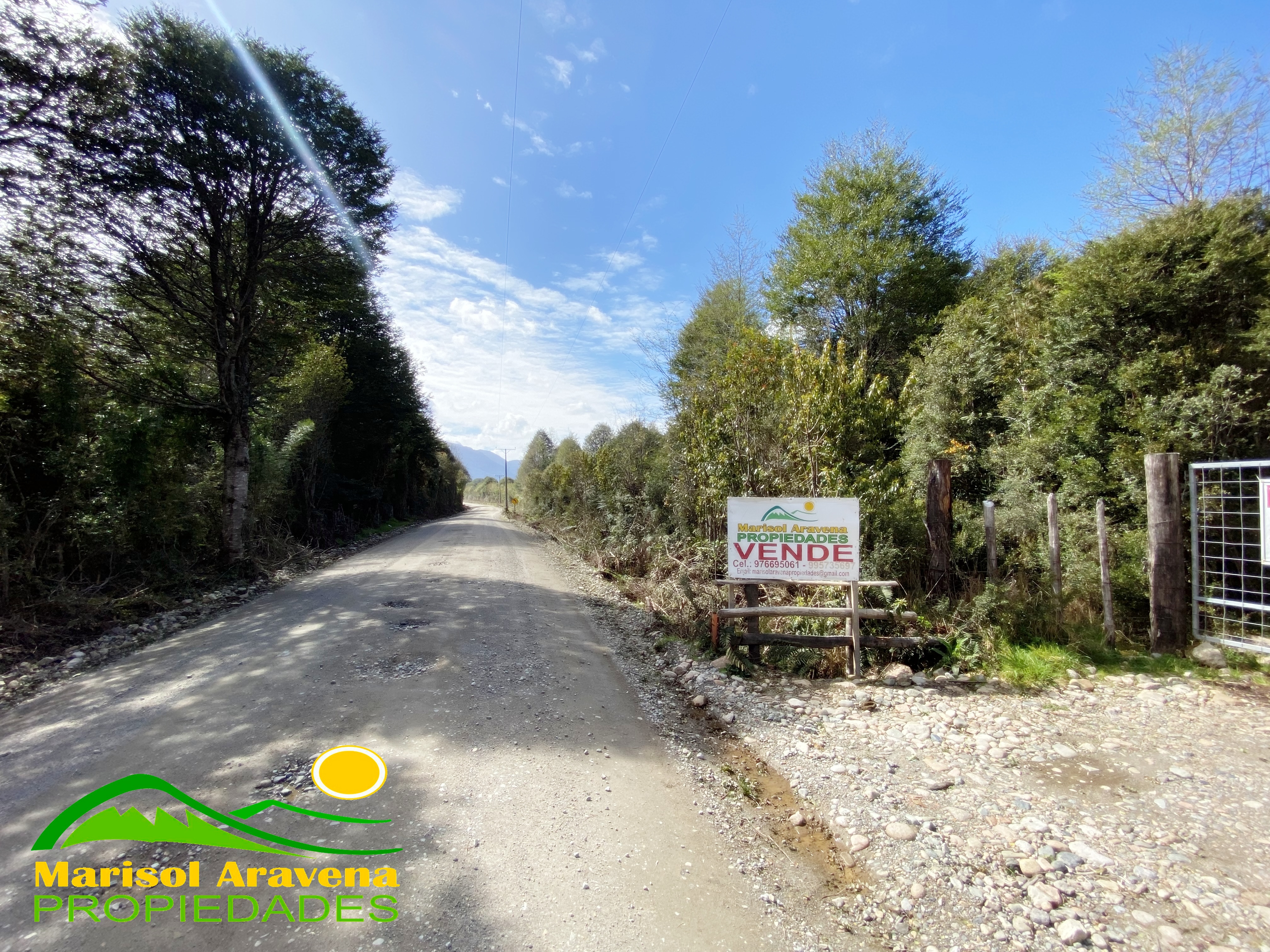 A scenic view of the Patagonian landscape on the property in Puerto Aysen.