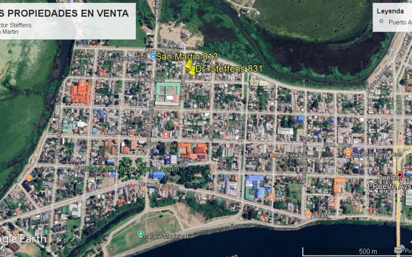 🏙️Venta de Dos Propiedades Conectadas en Sector Céntrico – Puerto Aysén 🏙️